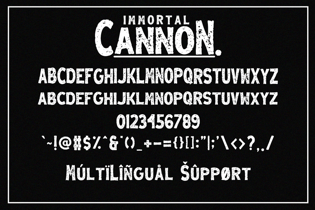 Immortal Cannon - Retro Display Font preview 4