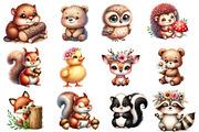 Woodland  Cute Little Animal Clipart, an Illustration by Designworld (Thumbnail 3 of 6)