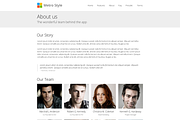 Metro Windows 8 App Showcase, a Bootstrap Template by Surjith SM (Thumbnail 2 of 2)