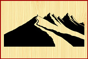 Mountain Landscape Silhouette Set, an Object Illustration by Designer_Momina (Thumbnail 9 of 9)