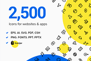 2,500 Line and Solid Icons, a Solid Icon by Icon54 (Thumbnail 1 of 18)