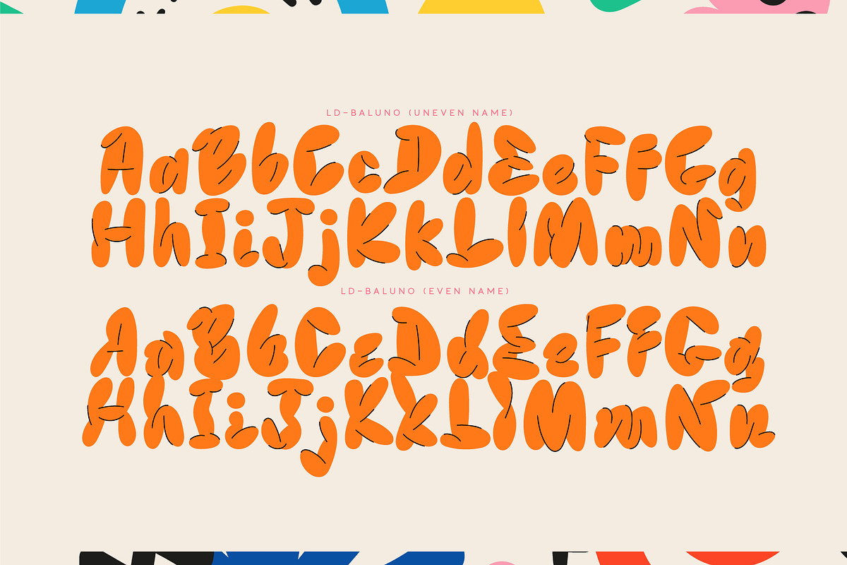 Baluno. OTF-SVG Color font family., a Symbol Font by Luxfont (Photo 8 of 12)