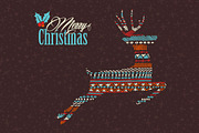 Christmas boho pattern deer, an Object Graphic by Cienpies Design (Thumbnail 1 of 2)