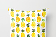 Pineapples watercolor pattern, a Pattern Graphic by Katerina Tova (Thumbnail 3 of 4)
