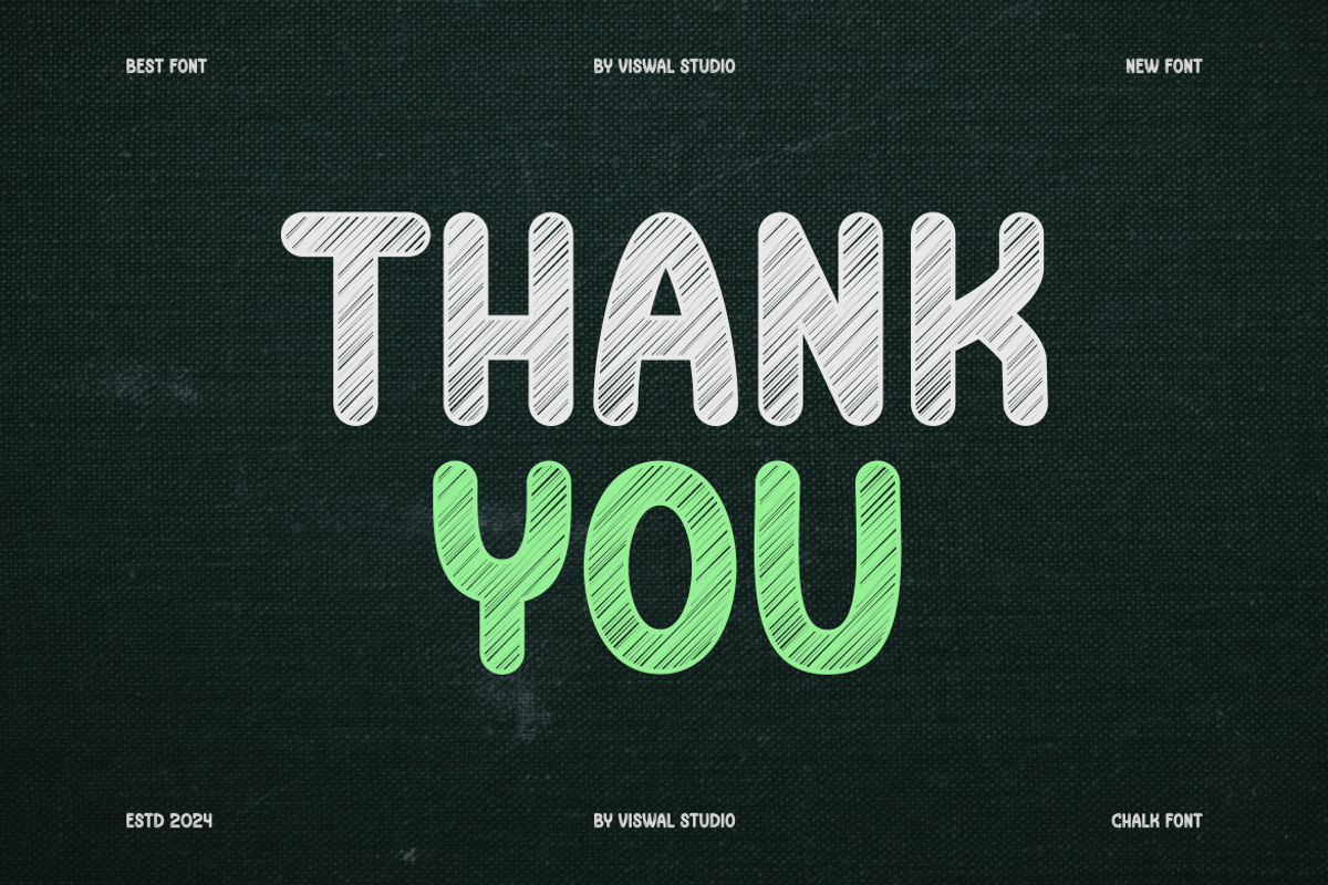 Chalk Shiky - Playful Font, a Handwritten Font by Viswal Studio (Photo 6 of 6)