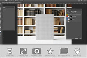 Standing Book Bookshelf Backgrou PSD, a Product Mockup by Bruno's Shop (Thumbnail 2 of 3)