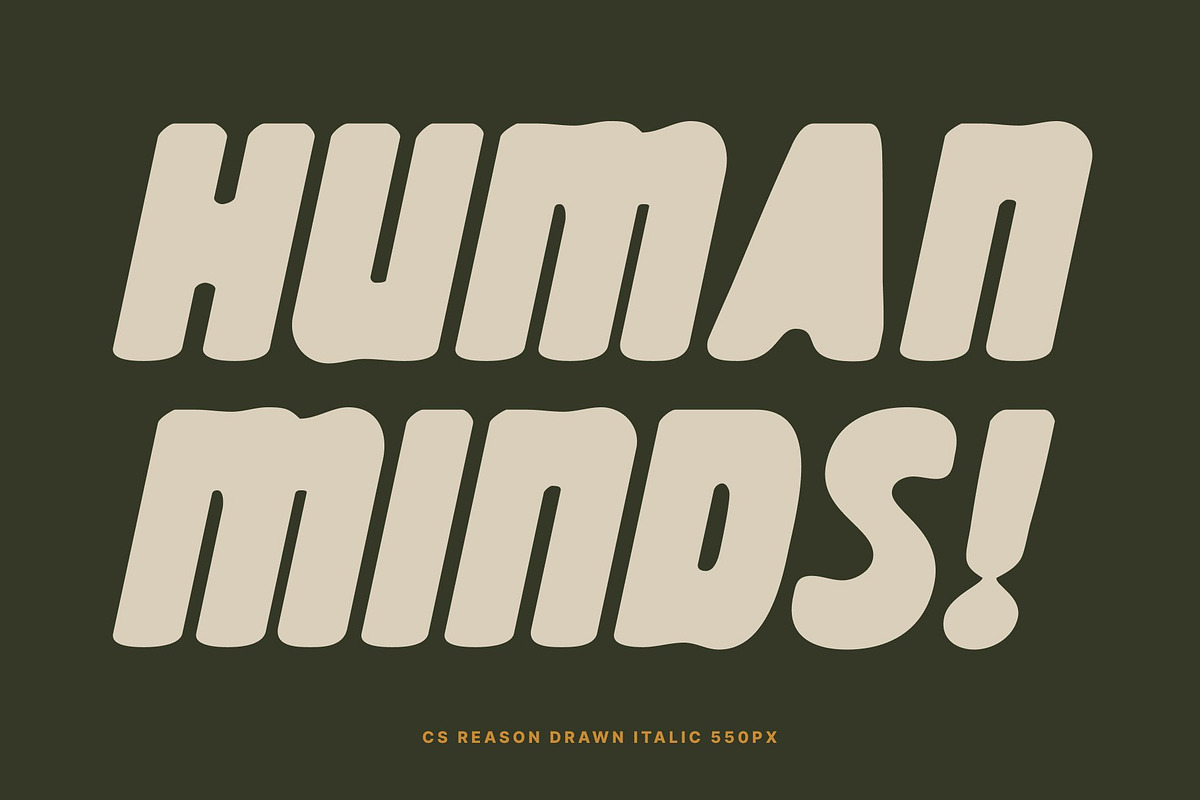 CS Reason Drawn – Bold Display Font, a Sans Serif Font by Craft Supply Co. (Photo 4 of 8)