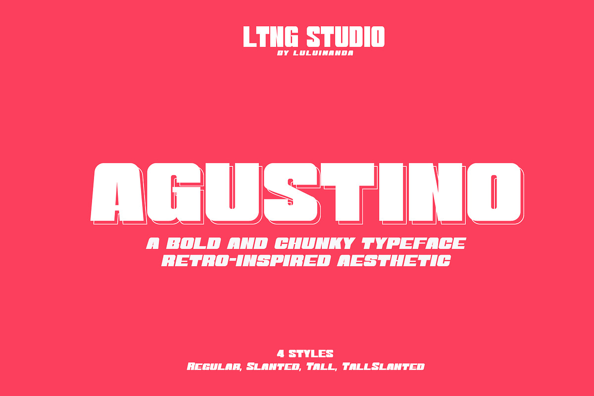 Agustino Chunky Font, a Blackletter Font by LTNG STUDIO (Photo 1 of 10)