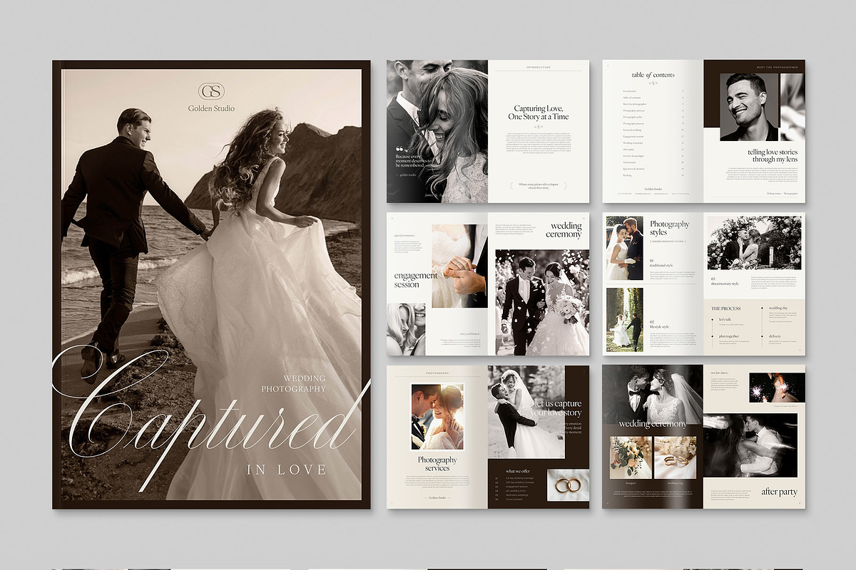 Wedding Photographer Brochure, a Brochure Template by BrandPacks (Photo 5 of 5)