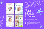 1st Birthday Invitations Templates, a Templates & Theme by TemplateCastleStore (Thumbnail 9 of 9)