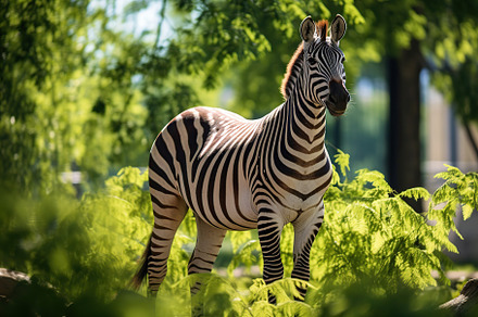 Young zebra in the zoo, an Animal Photo by AlyaAnd