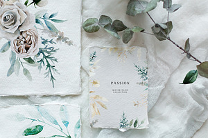 PASSION Watercolor Floral Set