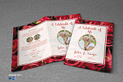 Funeral Program Template Red Rose, a Brochure Template by Madhabi Studio (Thumbnail 1 of 6)