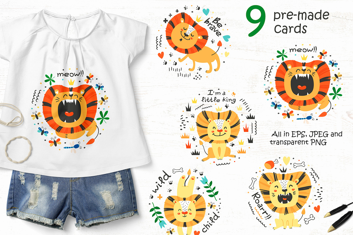 Little Lions Collection, a Graphic by Nafanya (Photo 5 of 13)