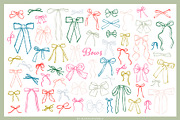 COQUETTE BOWS - patterns & cliparts, a Pattern Graphic by alenaganzhela (Thumbnail 8 of 14)