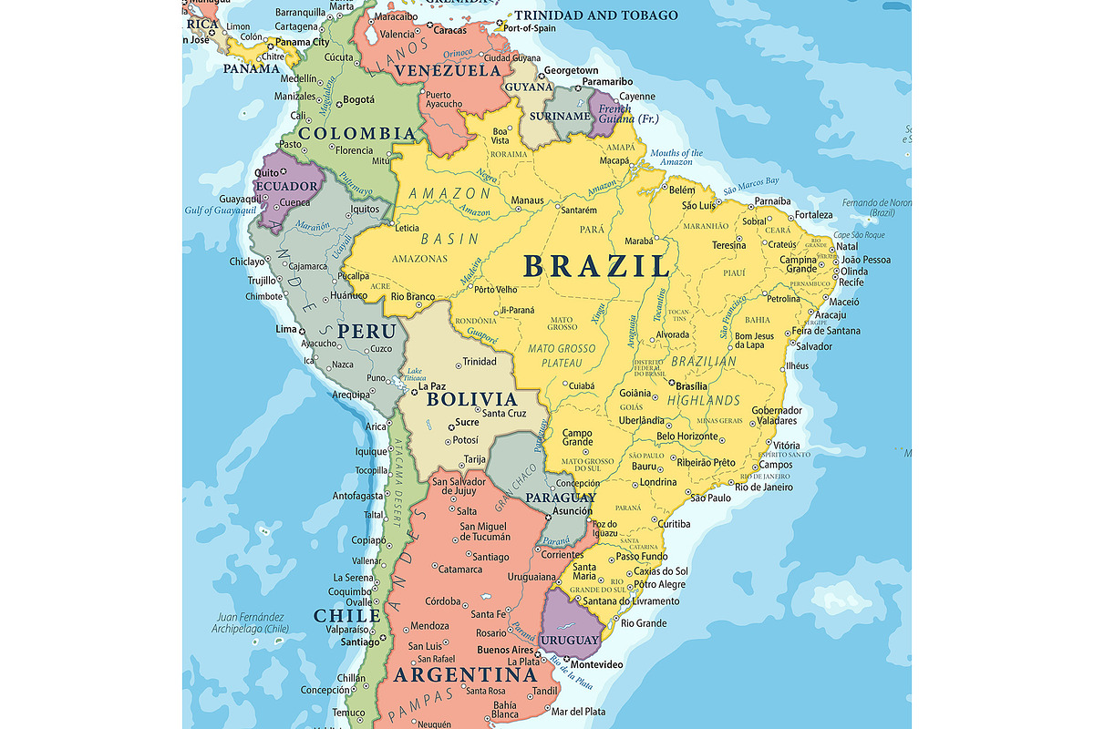 Vector World Map - Large&Detailed, a Decorative Illustration by PorcuPen Works (Photo 2 of 9)