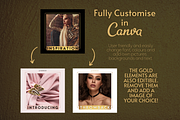 Black Gold Instagram Templates, a Social Media Template by Faytemplates (Thumbnail 7 of 10)