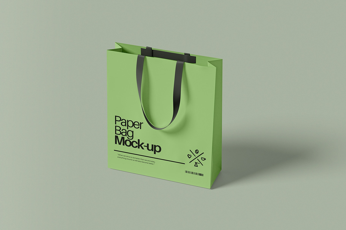 Paper Bag Mockup, a Packaging Mockup by hokagata (Photo 4 of 4)