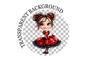 Funny Ladybug Girl Clipart, an Illustration by Rose Art (Thumbnail 4 of 5)