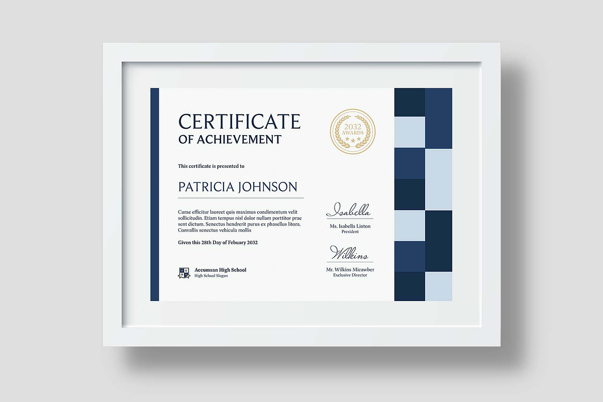 Certificate & Award Template, a Stationery Template by BrandPacks (Photo 2 of 4)