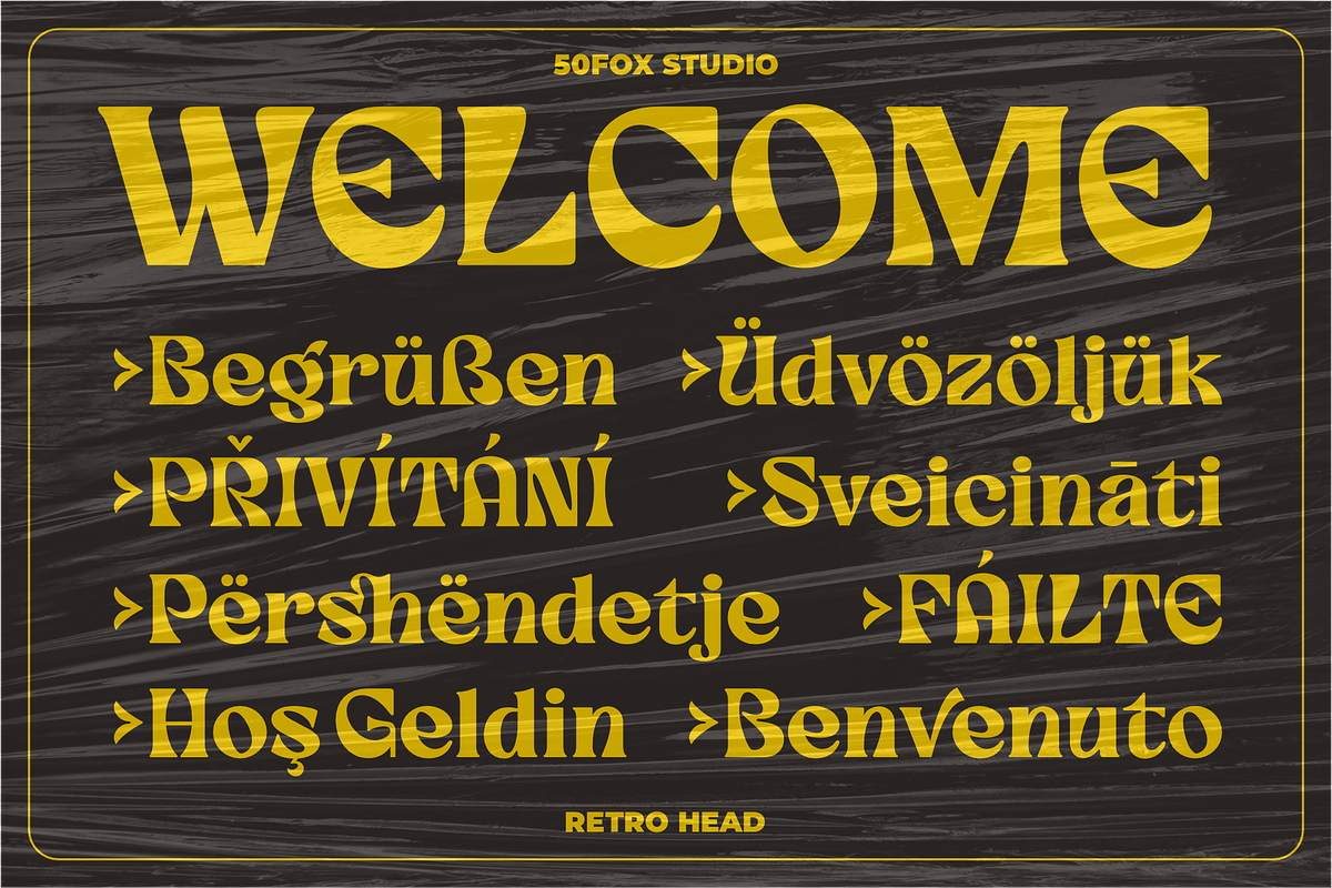 Retro Head Classy Retro Typeface, a Serif Font by 50Fox (Photo 3 of 18)