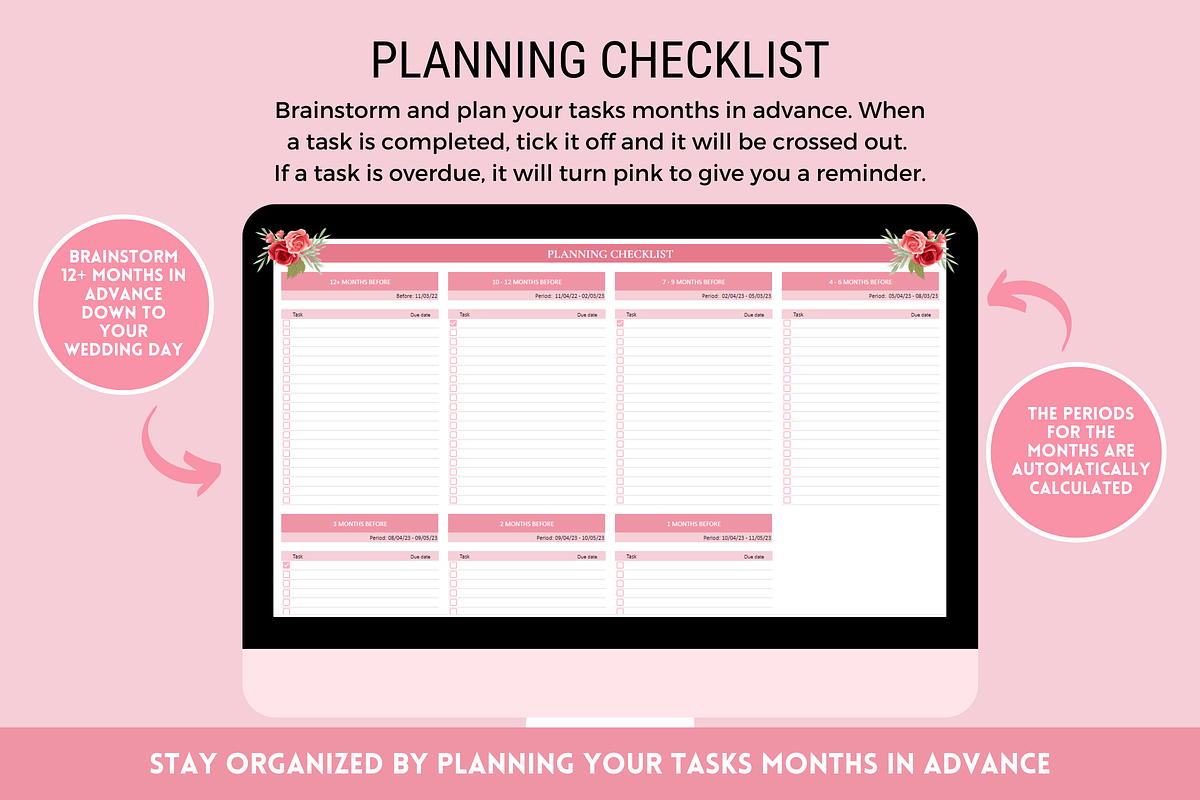 Wedding Planner Spreadsheet, a Templates & Theme by SunshineStudioBoutique (Photo 8 of 10)