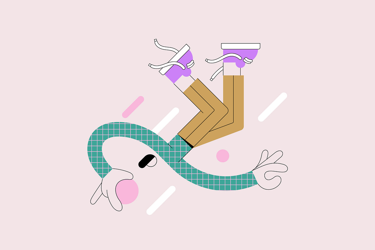 Playful Pastel Vector Characters, a Person Illustration by Léo Alexandre (Photo 12 of 15)