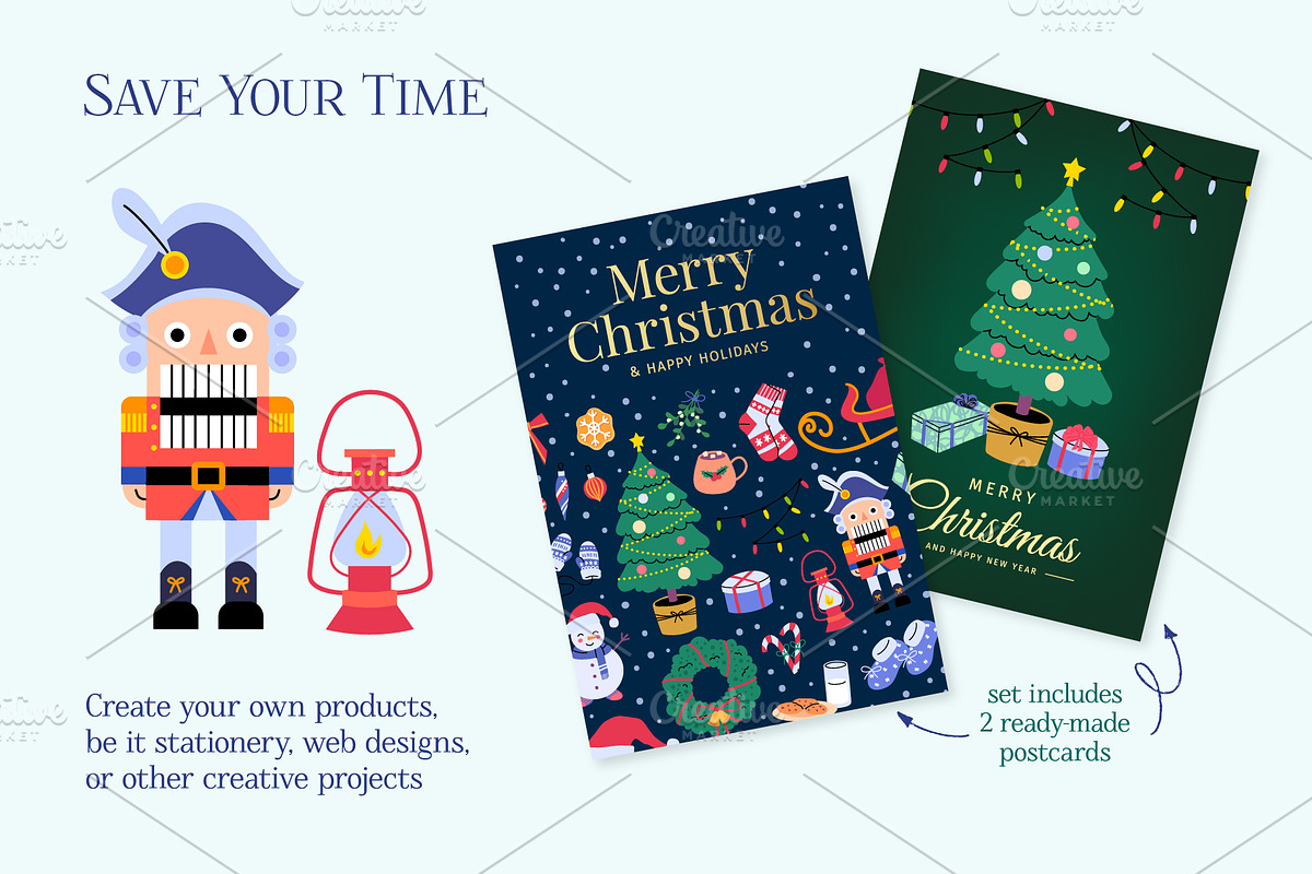 Christmas Illustrations Set, an Object Graphic by 35lab (Photo 5 of 6)