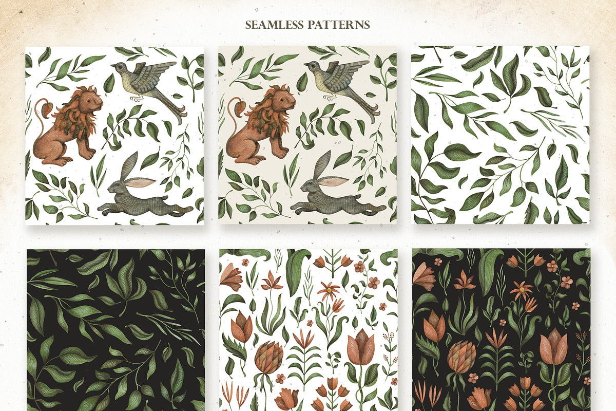 Watercolor vintage garden set, an Object Graphic by OrangePeafowlArt (Photo 13 of 18)