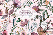 Essence. Floral pattern, a Pattern Graphic by emeraldthue (Thumbnail 1 of 6)