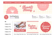 Pink Etsy Shop Branding Kit, a Branding & Logo Template by Anna Design Studio (Thumbnail 2 of 6)