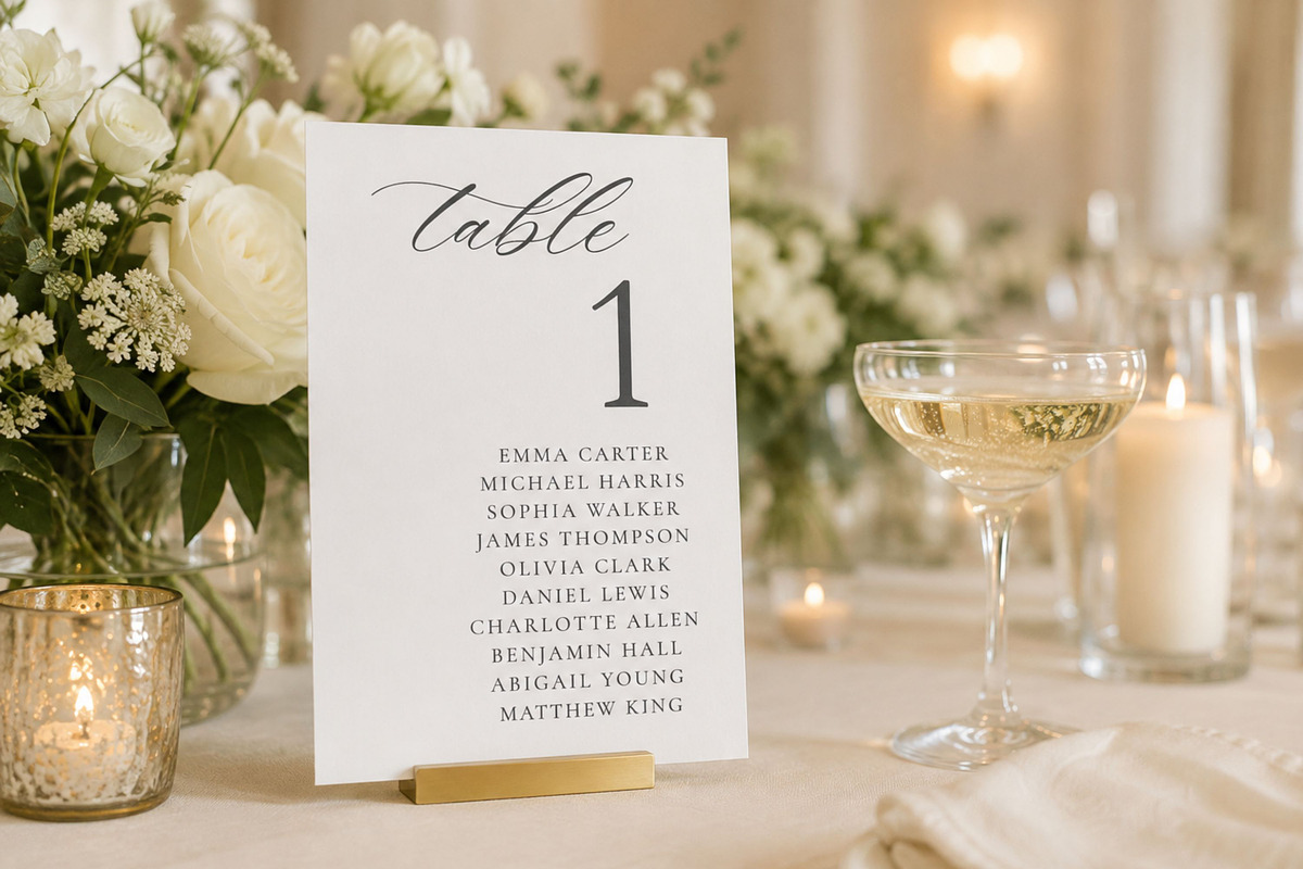 Wedding Seating Chart: Canva, an Invitation Template by Arfis (Photo 7 of 11)