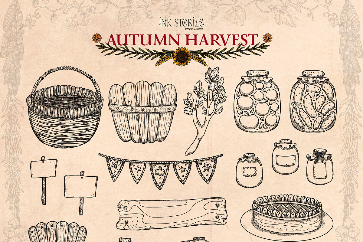 Autumn Harvest, a Seasonal Illustration by Ink Stories (Photo 12 of 26)