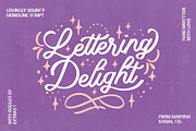 Lettering Delight (New Update!), a Script Font by ReveryWorks (Thumbnail 1 of 16)