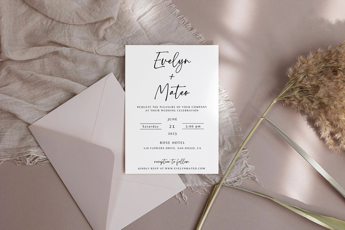 Wedding Invitation Card with Photo, an Invitation Template by LucaTheme (Photo 3 of 6)