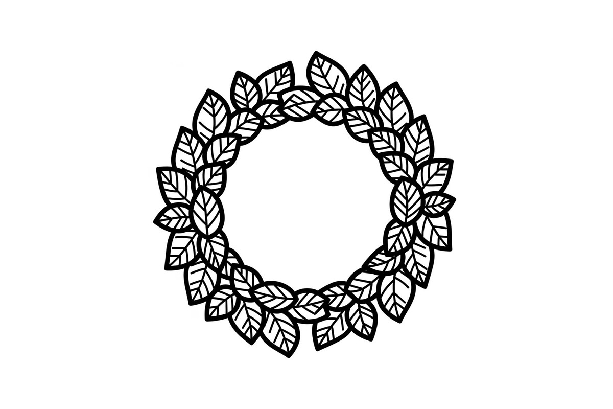 Leaf Laurel Wreath Frame Bundle, an Illustration by Gaye Art (Photo 7 of 51)