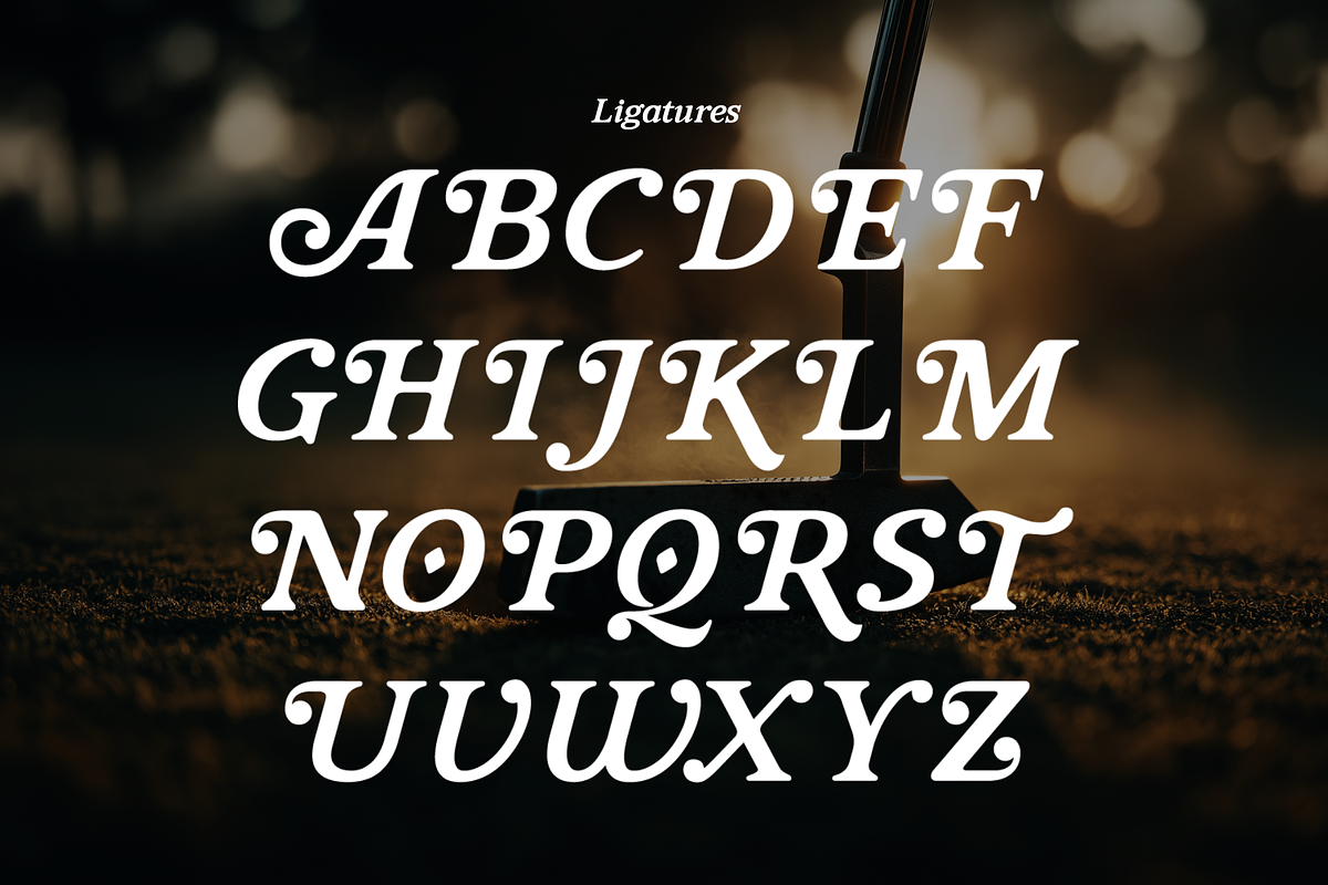 Majestic Drive - Golf Typeface, a Serif Font by HipFonts (Photo 7 of 9)