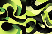 18 Green Fluid Abstract Wallpapers, a Wallpaper Graphic by Incomelion (Thumbnail 7 of 9)