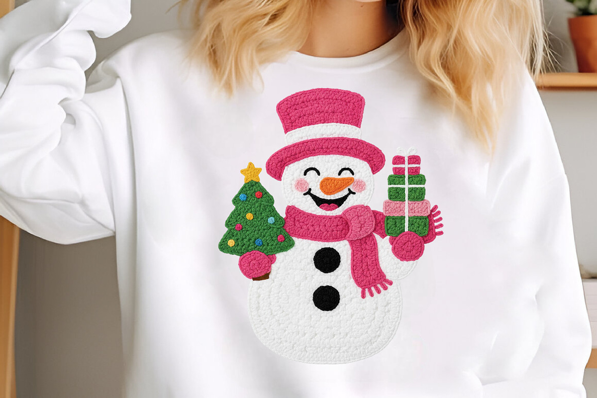 Christmas Snowman Png, Faux Yarn Png, an Illustration by Craft Nest (Photo 4 of 5)