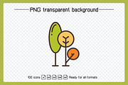 Tree and Woods Icons Illustration, a Decorative Illustration by Designfour (Thumbnail 6 of 6)