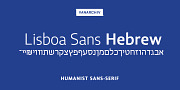 Lisboa Sans Hebrew, a Sans Serif Font by Vanarchiv (Thumbnail 1 of 7)