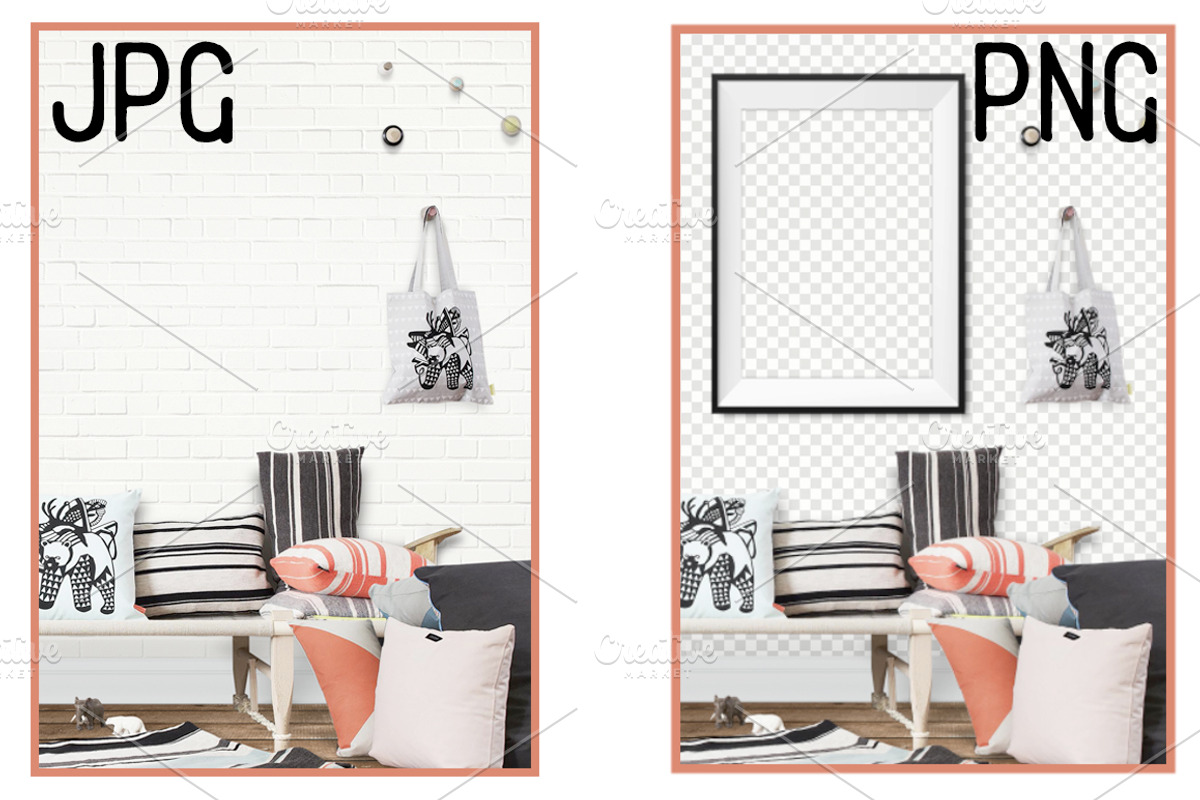 Kids Room Wall/Frame Mock Up 3, a Print Template by Whimsicality (Photo 3 of 3)