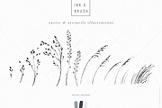 Ink botanicals, logos & patterns, a Texture Illustration by Lisa Glanz (Thumbnail 10 of 32)