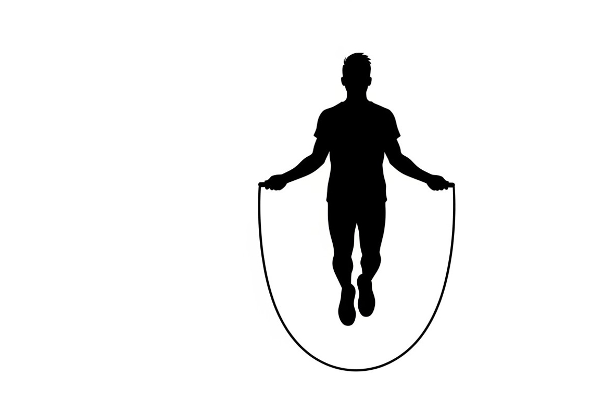 An energetic Jump Rope Silhouette, an Illustration by Amazin_art (Photo 20 of 31)