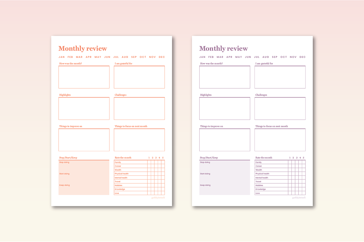Nova Ultimate Planning Set, a Templates & Theme by Sofillyletters (Photo 4 of 4)