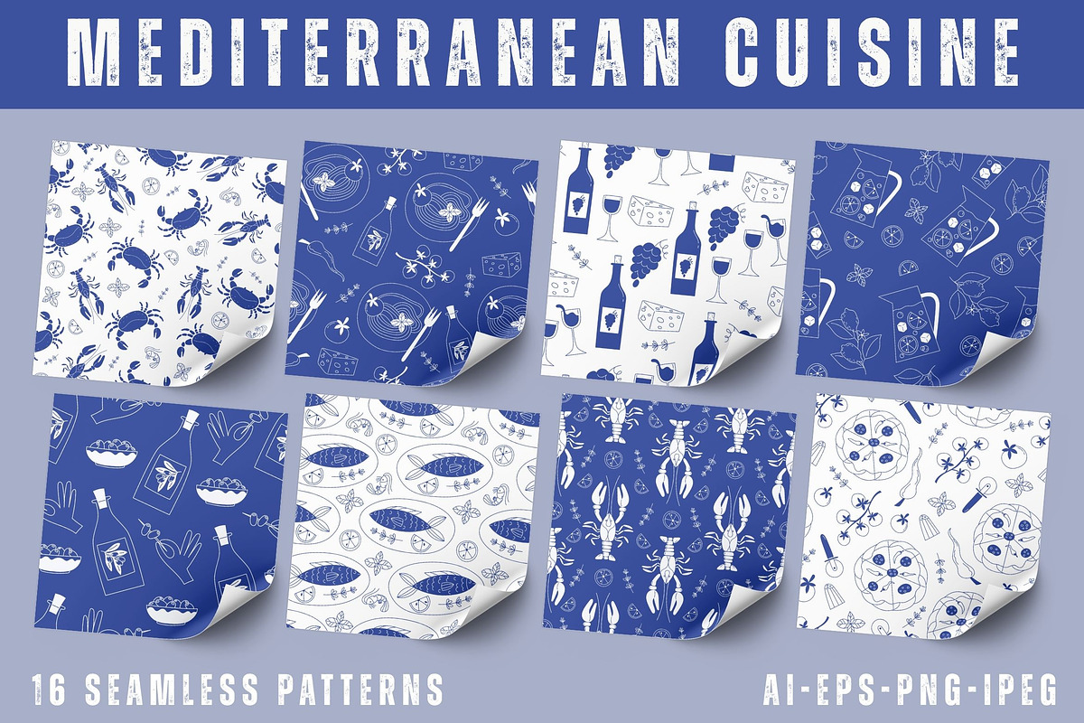 Mediterranean Cuisine, a Food Illustration by YuskinKot (Photo 5 of 6)