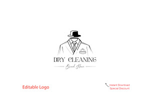 Dry Cleaning Logo Design, a Branding & Logo Template by YUDesignStore