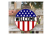 Patriotic Welcome Sign SVG Bundle, an Object Graphic by EllaMaiyaali (Thumbnail 5 of 7)