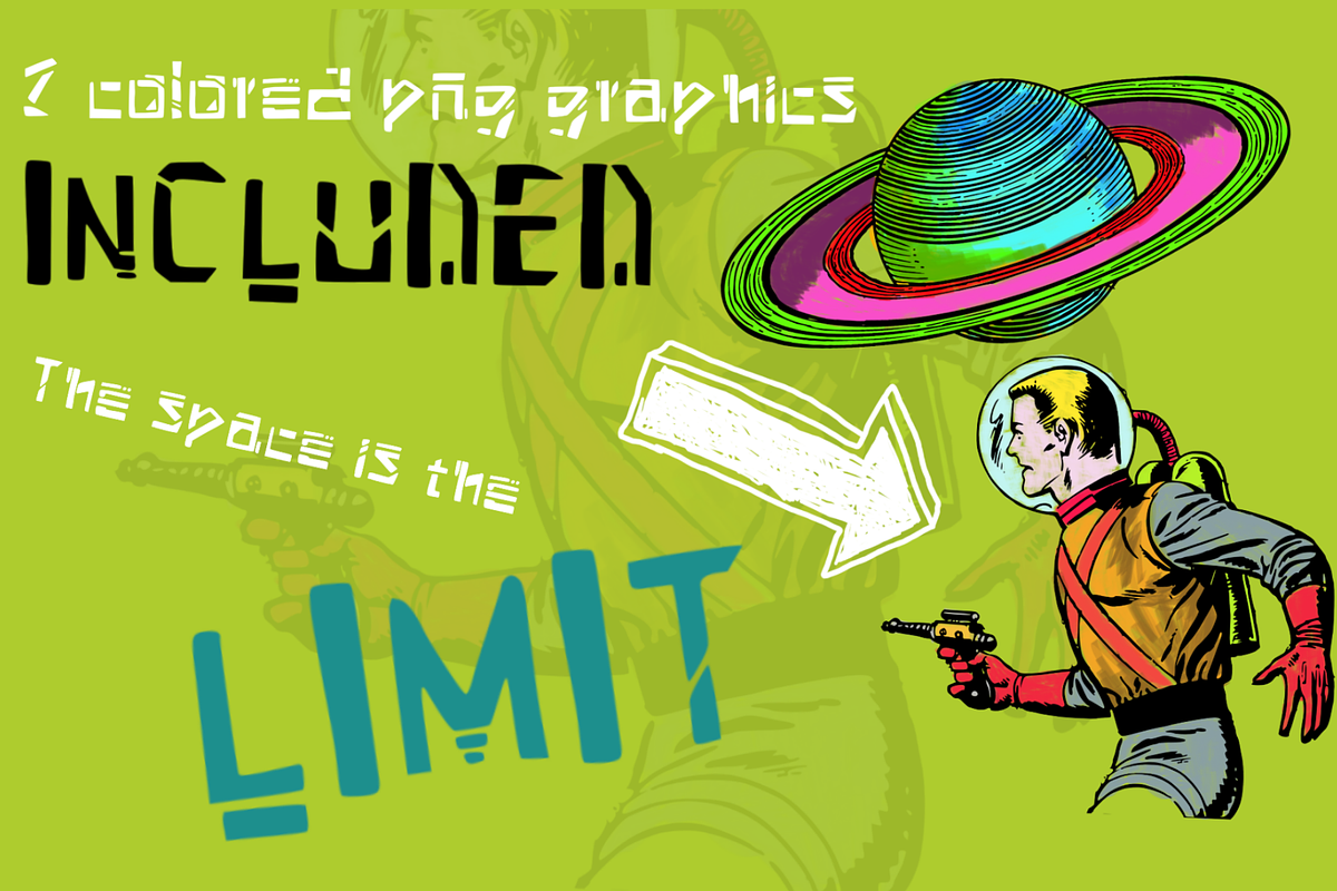 Alien siege hand drawn display font, a Font by C7 Studio (Photo 2 of 2)