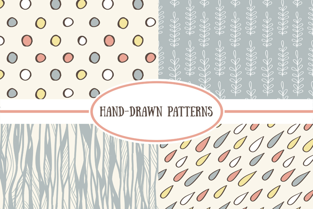 Simple cute vector patterns